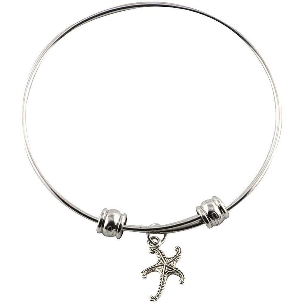 Star Fish Bangle Bracelet Ocean Life Marine Jewelry